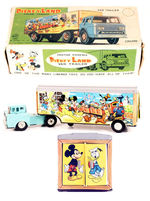 "DISNEY LAND FRICTION VAN TRAILERS" BOXED TRUCK BY LINE MAR.