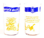 "DONALD DUCK" GLASS FROM SCARCE 1942 SET.