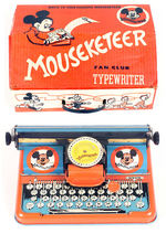 "MOUSEKETEER FAN CLUB TYPEWRITER" BOXED TOY.