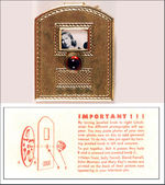 "HELEN TRENT" MECHANICAL BADGE AND INSTRUCTION SHEET.