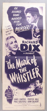 "THE MARK OF THE WHISTLER" INSERT POSTER.