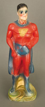 SUPERMAN PAINTED PLASTER CARNIVAL STATUE.