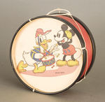 MICKEY AND DONALD RARE AND NM DRUM C. 1938.