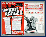 1938 LONE RANGER BRITISH SERIAL CAMPAIGN BOOK AND FULL PAGE AD.