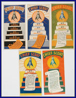 LONE RANGER "CHIEF SCOUT" COMPLETE CARD SET/PLEDGE CARD/BADGE.