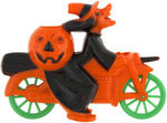 HALLOWEEN WITCHES PLASTIC TOY PAIR.