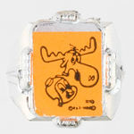 ROCKY AND BULLWINKLE COMIC PREMIUM RING.