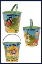 "THREE LITTLE PIGS" CHOICE CONDITION SAND PAIL.