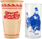 "PEPSI-COLA" CUP & GLASS.