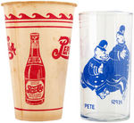 "PEPSI-COLA" CUP & GLASS.