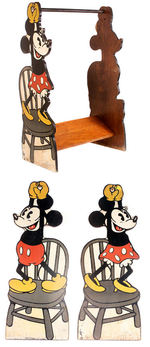 MICKEY AND MINNIE MOUSE CHILD'S CLOTHING RACK.