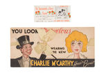 CHARLIE McCARTHY VALENTINES/HAIR BOW/PUZZLES/MATCHES.