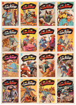 LONE RANGER SAFETY CLUB MERITA BREAD/DELL COMICS ACTION CARD SET WITH LETTER AND ENVELOPE.