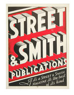 “STREET & SMITH PUBLICATIONS” ADVERTISING SIGN.