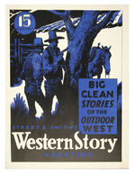 “STREET & SMITH’S WESTERN STORY MAGAZINE” ADVERTISING SIGN.