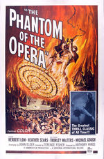 "THE PHANTOM OF THE OPERA" LINEN-MOUNTED POSTER.