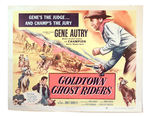 GENE AUTRY HALF-SHEET MOVIE POSTERS.