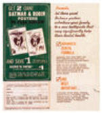 BATMAN "FACT TOOTHPASTE" WITH BATMAN POSTER MAIL OFFER.