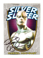 "THE SILVER SURFER" RANDY BOWEN SIGNED LIMITED EDITION CHROME MINI-BUST.
