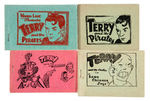 "TERRY THE PIRATES" 8-PAGER QUARTET.