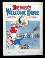 "DEWEY'S WELCOME HOME" COLORFUL SHEET MUSIC.