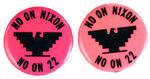 ANTI-NIXON WITH FARM WORKERS SYMBOL.