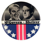 "MC GOVERN SHRIVER" GRAPHIC 3" JUGATE.