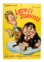 CHARLIE CHAPLIN/LAUREL & HARDY FOREIGN MOVIE POSTER PAIR.