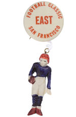 "EAST-FOOTBALL CLASSIC SAN FRANCISCO" BUTTON W/FIGURE.