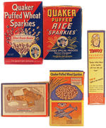 "QUAKER PUFFED RICE/SGT. PRESTON" UNOPENED CEREAL BOX.