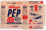 "KELLOGG'S PEP WARPLANES" GOLD FILE COPY BOX FLAT.