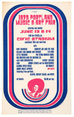 1970 PORTLAND MUSIC & ART FAIR HANDBILL.