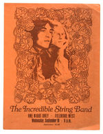 THE INCREDIBLE STRING BAND PROGRAM.