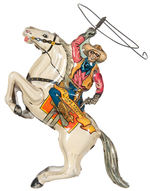 "THE LONE RANGER HI YO SILVER!" MARX TIN LITHO TOY.