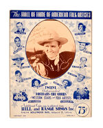 COWBOY HALL OF FAME MUSICIANS PICTURES/FOLDER.