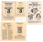 "SPECIAL SECRET CODE BOOK FOR LIEUTENANTS OF THE SECRET 3 AND CODE BOOK."