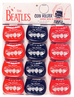 "THE BEATLES COIN HOLDER" FULL DISPLAY CARD.
