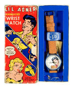 "LI'L ABNER ANIMATED WRISTWATCH" WITH MULE BOXED.