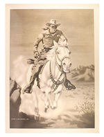 "THE LONE RANGER" KIX CEREAL PREMIUM CONTEST PRIZE AWARD POSTER.