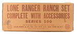 LONE RANGER RANCH SET COMPLETE WITH ACCESSORIES SERIES 500" BY MARX.