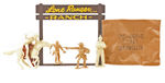 LONE RANGER RANCH SET COMPLETE WITH ACCESSORIES SERIES 500" BY MARX.