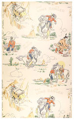 "HI-YO SILVER THE LONE RANGER" LARGE ROLL OF WALLPAPER.