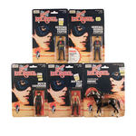 "THE LEGEND OF THE LONE RANGER" COMPLETE SET OF GABRIEL ACTION FIGURES PLUS ONE VARIATION CARD.