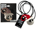 "THE NIGHTMARE BEFORE CHRISTMAS" JACK AS SANTA CLAUS PIN & NECKLACE.