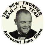 "ASTRONAUT JOHN GLENN" RARE HUGE 6" BUTTON.