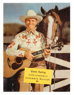 "GENE AUTRY COLUMBIA RECORDS STORE STANDEE SIGN