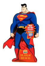 SUPERMAN KIDS' WB!/BURGER KING'S KID'S CLUB STANDEE.