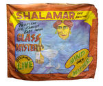 "SHALAMAR THE AMAZING" HUGE SIDE SHOW BANNER.