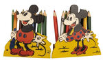 MICKEY AND MINNIE MOUSE PENCIL HOLDERS.