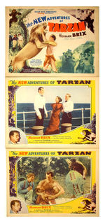 “THE NEW ADVENTURES OF TARZAN” LOBBY CARD TRIO.